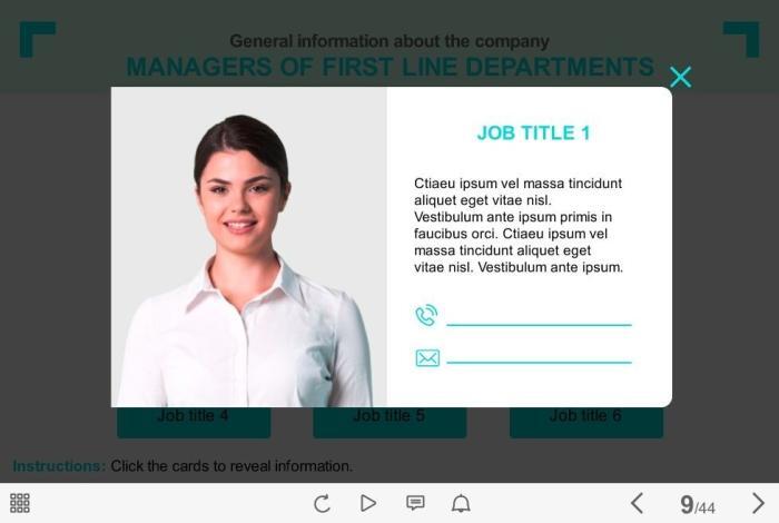 Personnel Card — Articulate Storyline Template