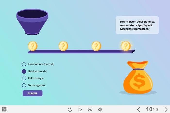 Task with Single Choice Answer Option — eLearning Storyline Templates