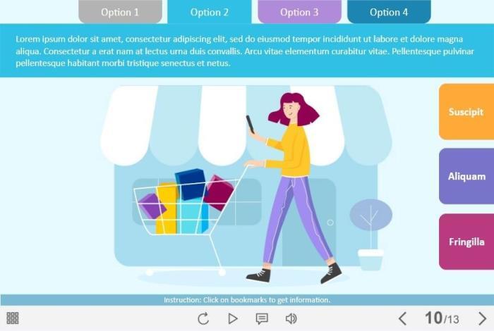 Pretty Female Vector Character — eLearning Storyline 3 Templates