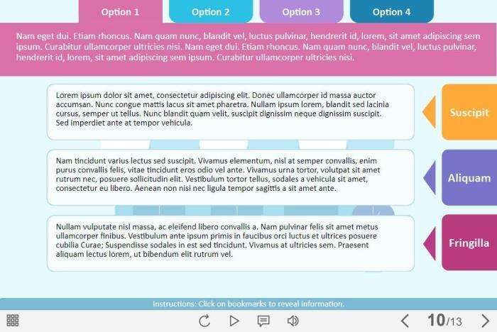 Right-side Tabs — Download Lectora Templates