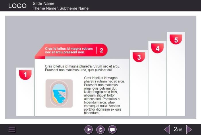 Five Steps — eLearning Lectora Templates