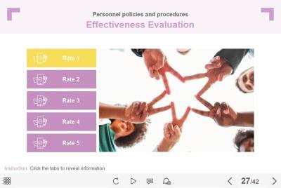 Five Purple Tabs — Lectora Template-52539