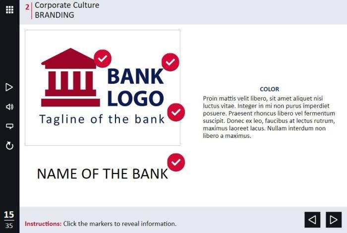 Banking / Financial Industry Welcome Course Starter Template — Trivantis Lectora-53057