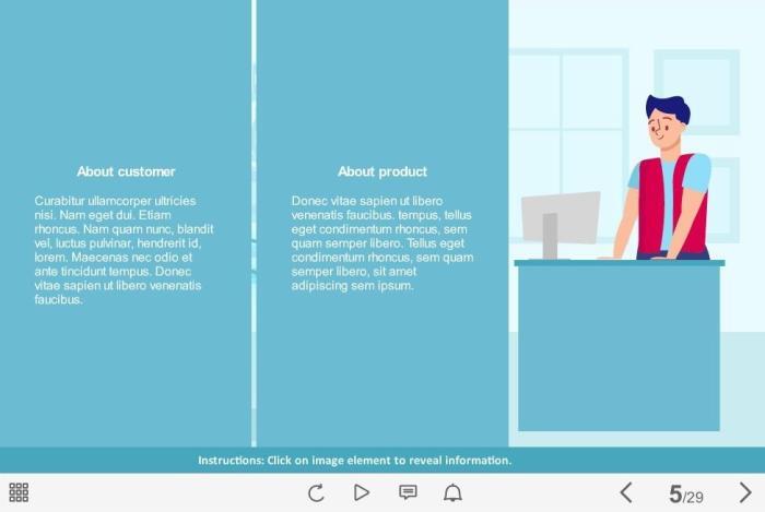 Blue Background — eLearning Storyline Templates