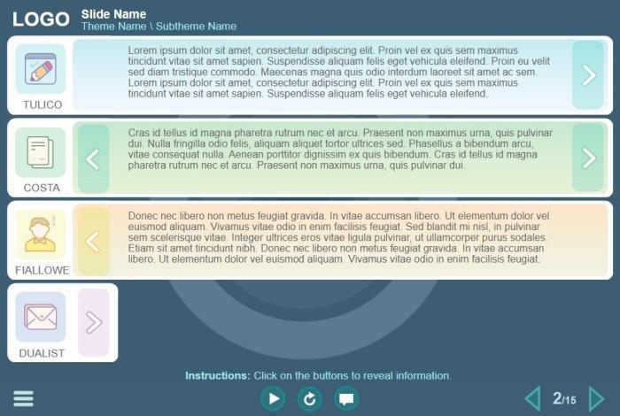 Learning Information — eLearning Articulate Storyline Templates