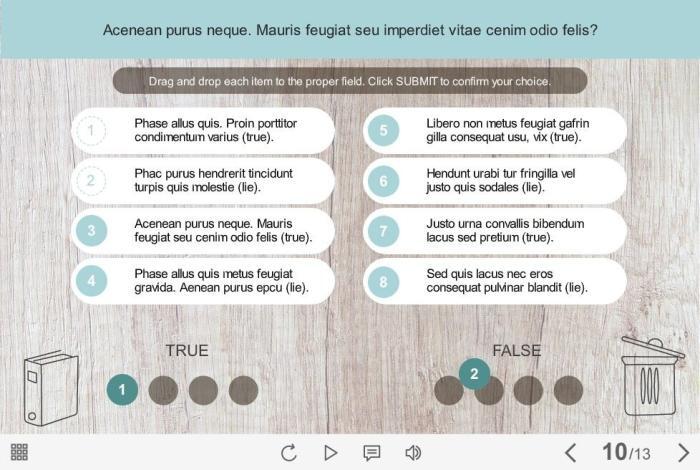 Drag and Drop Quiz — e-Learning Templates for Articulate Storyline