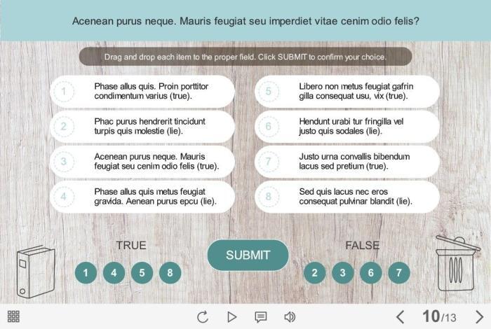 Sorting Quiz — Download Storyline Templates