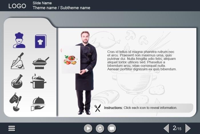 Chef Icons — Download Adobe Captivate Templates