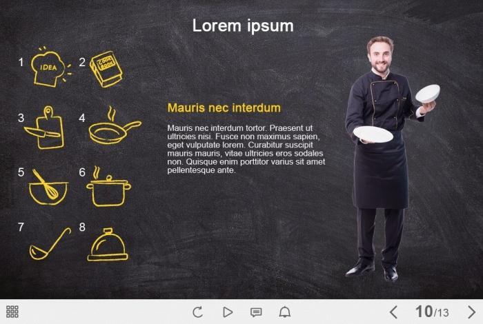 Cutout Photo Young Chef — eLearning Adobe Captivate Templates