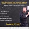 Cooking Quiz with Cutout Chef — eLearning Adobe Captivate Templates