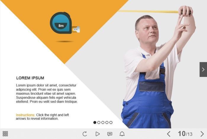 Cutout Repairman — eLearning Adobe Captivate Templates