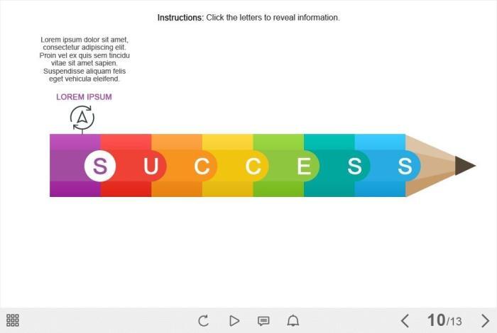 Colorful Clickable Buttons — eLearning Captivate Templates