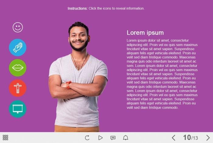 Iconic Tabs — Captivate Template-0