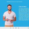 Cutout Man over Blue Background — Adobe Captivate Template
