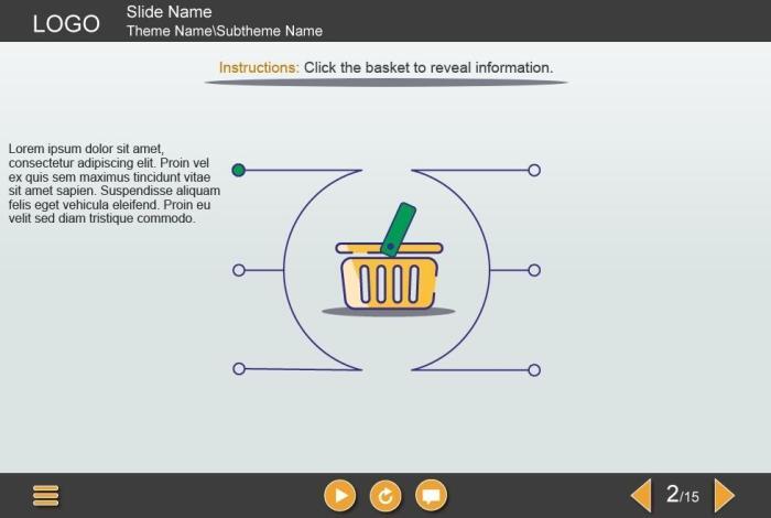 Clickable Basket — Download Adobe Captivate Templates