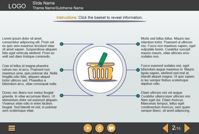 Learning Materials — eLearning Adobe Captivate Interaction Templates