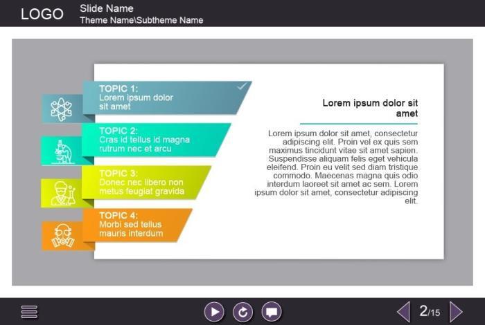 Colored Tabs — Adobe Captivate Template