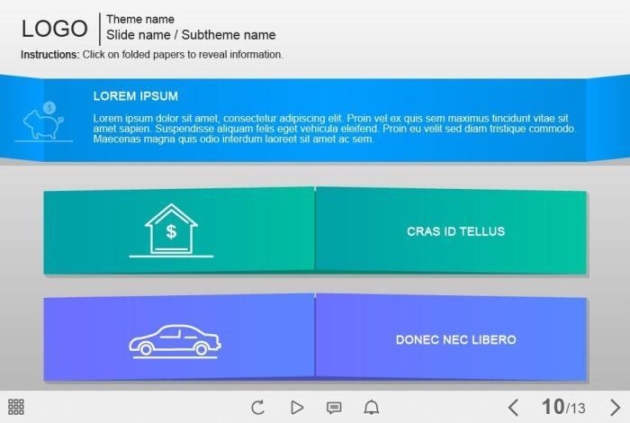 Folded Cards — eLearning Adobe Captivate Templates