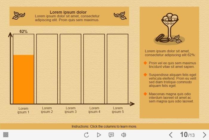 Interactive Chart — Download Lectora Inspire Templates