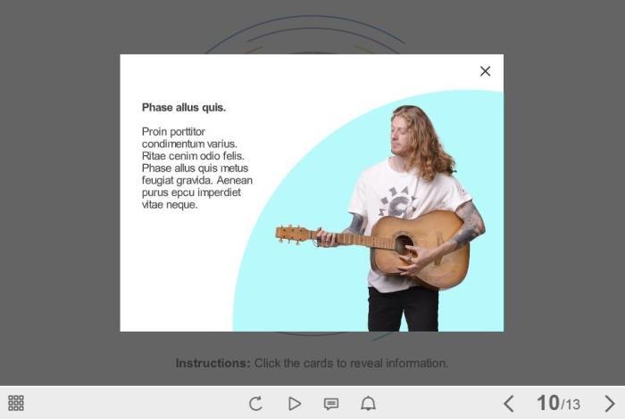 Cutout Man with Guitar — eLearning Storyline Templates