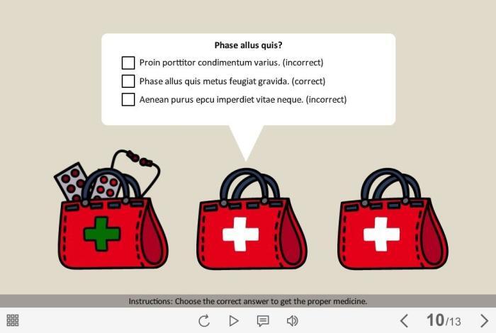 Red Medical Bag Icon — Download Articulate Storyline Templates