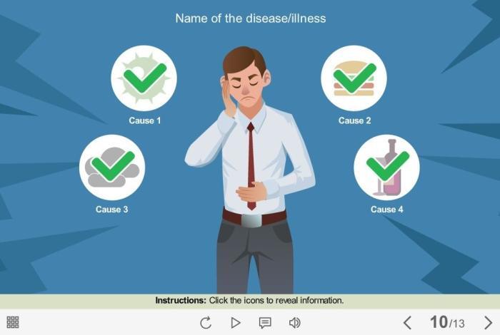 Diseases and Illnesses Buttons — Storyline Template-55170