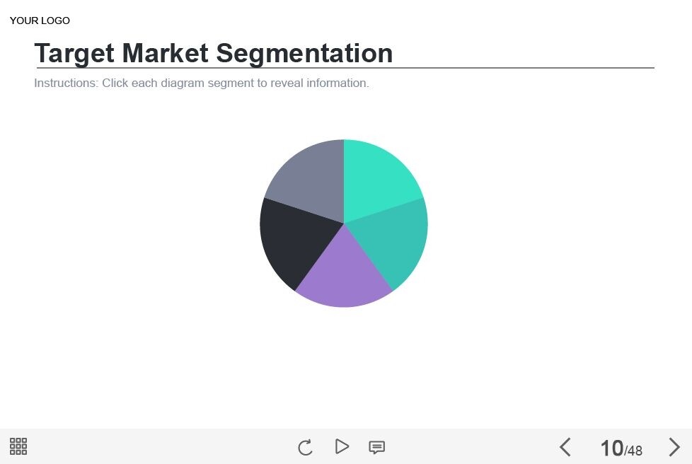 Interactive Pie Chart — Captivate Template-0