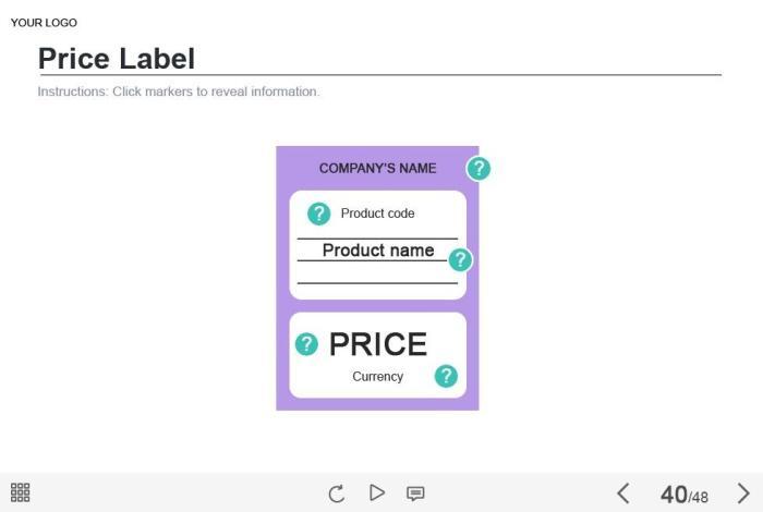 Price Label with Markers — Captivate Template-0