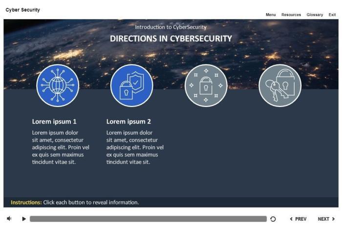 Cyber Security Course Starter Template — Articulate Storyline-53731