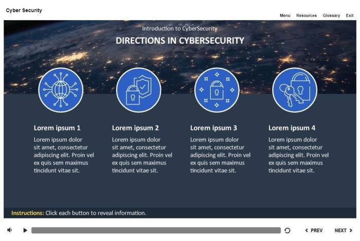 Cyber Security Course Starter Template — Articulate Storyline-53733