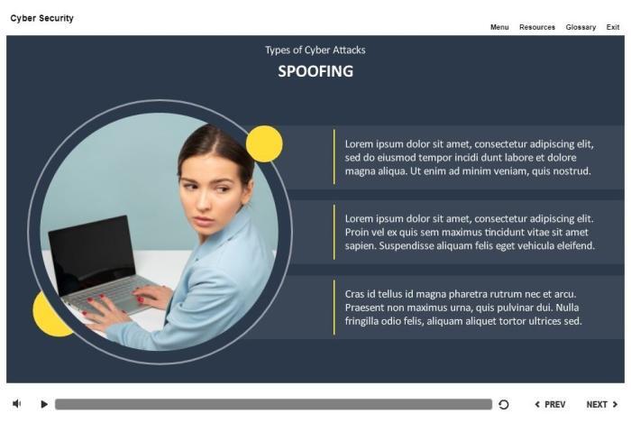 Cyber Security Course Starter Template — Articulate Storyline-53746