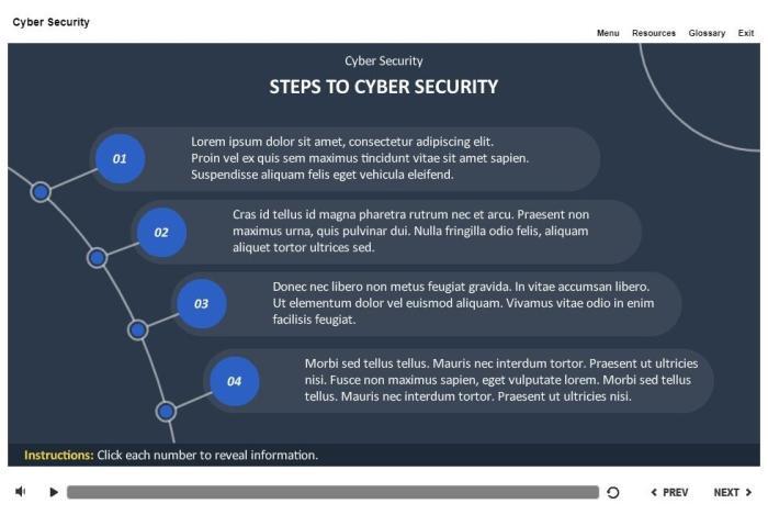 Cyber Security Course Starter Template — Articulate Storyline-53761