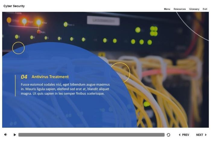 Cyber Security Course Starter Template — Articulate Storyline-53777