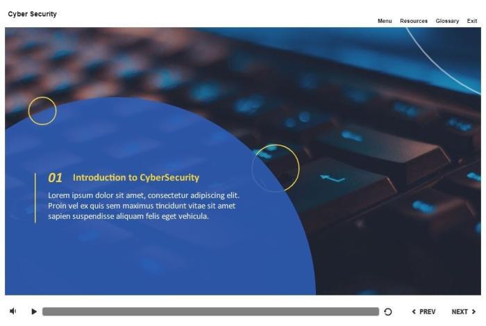 Cyber Security Course Starter Template — Articulate Storyline-53723