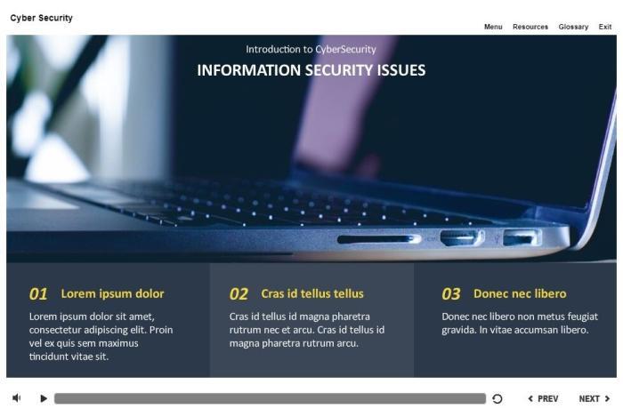 Cyber Security Course Starter Template — Articulate Storyline-53725