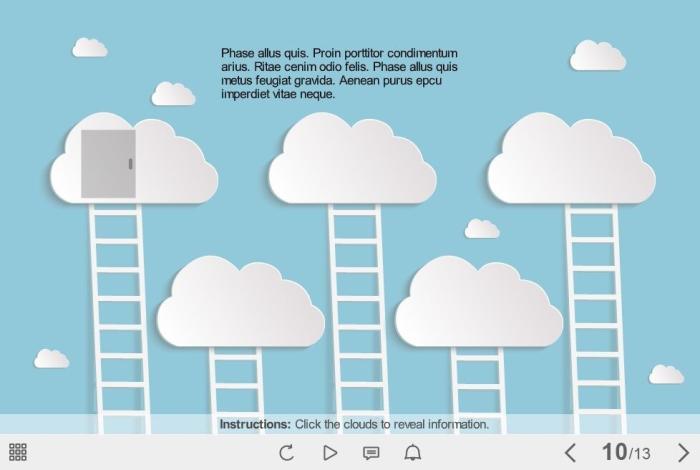 Clickable Clouds — Storyline Template-53934