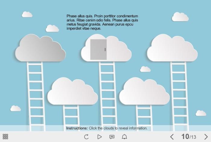 Clickable Clouds — Storyline Template-53936