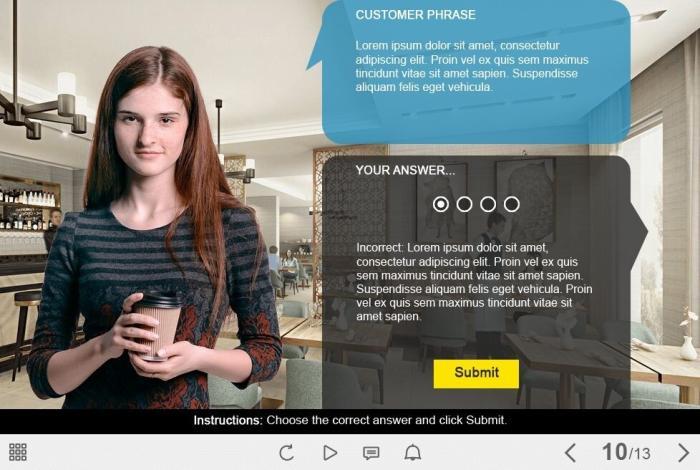 Single Choice Task — eLearning Captivate Templates