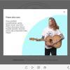 Cutout Man with Guitar — eLearning Lectora Publisher Templates