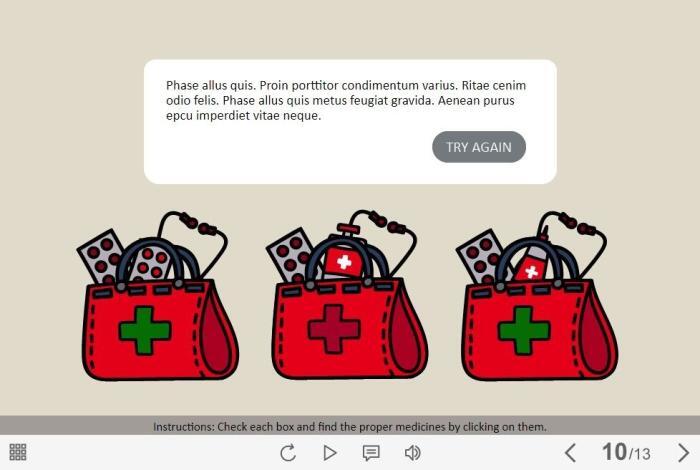 Red Medical Bag Icon — Download Trivantis Lectora Templates