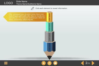 Interactive Pencil — Captivate Template-54270