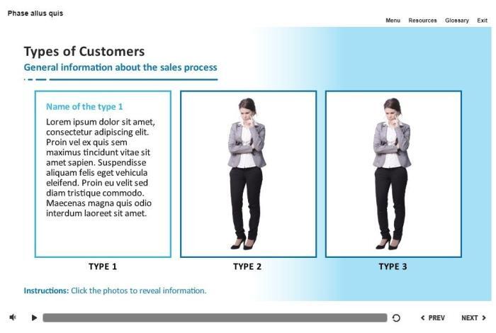Flip Cards with Nice Cutout Lady — Storyline Template-55032
