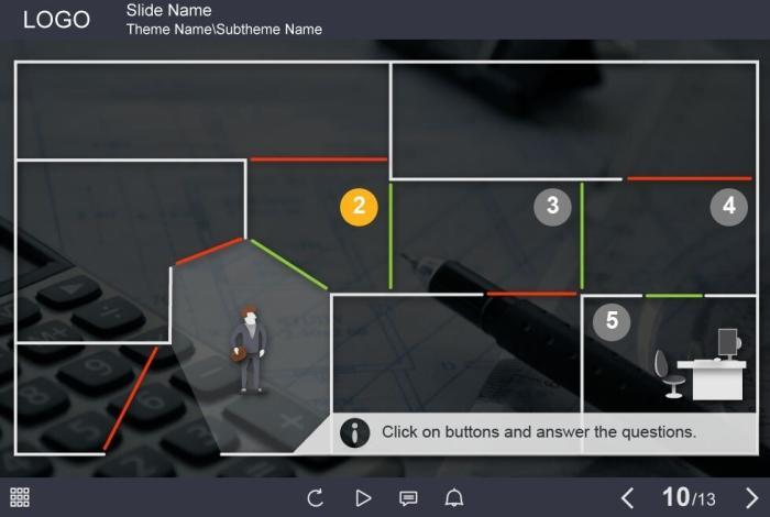 Office Labyrinth Quiz — Captivate Template-54848