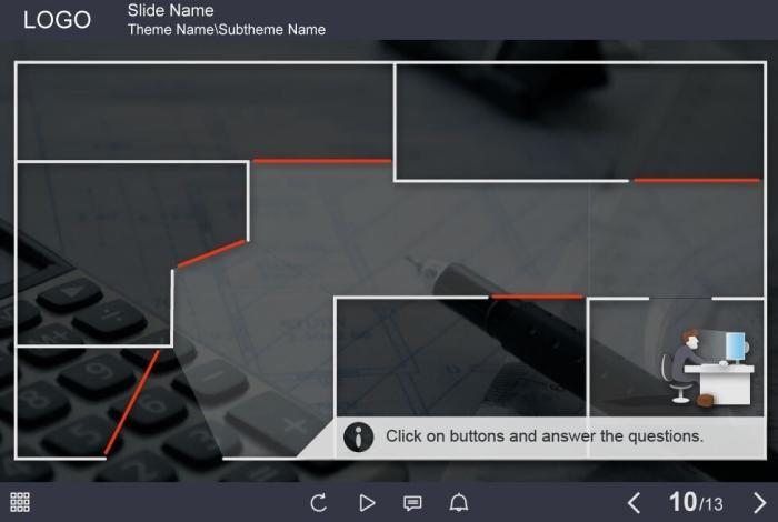 Office Labyrinth Quiz — Captivate Template-54852