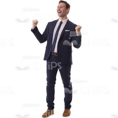 Excited Young Man With Gesture Yes Cutout Picture-0