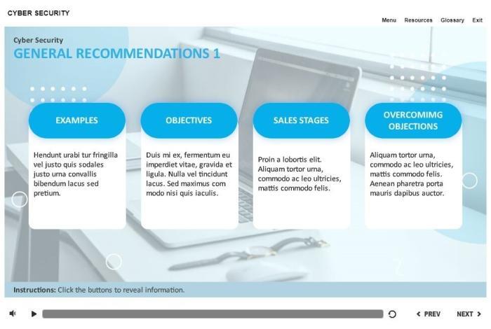 Cybersecurity Course Starter Template — Articulate Storyline-55328
