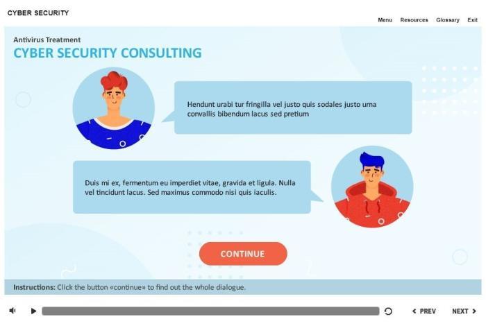 Cybersecurity Course Starter Template — Articulate Storyline-55341