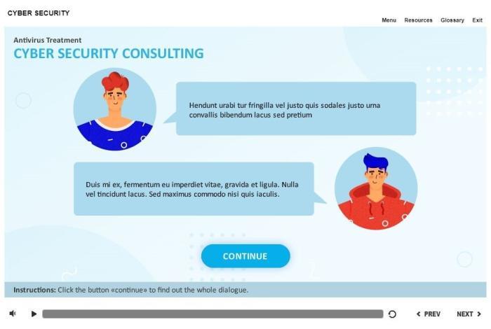 Cybersecurity Course Starter Template — Articulate Storyline-55343