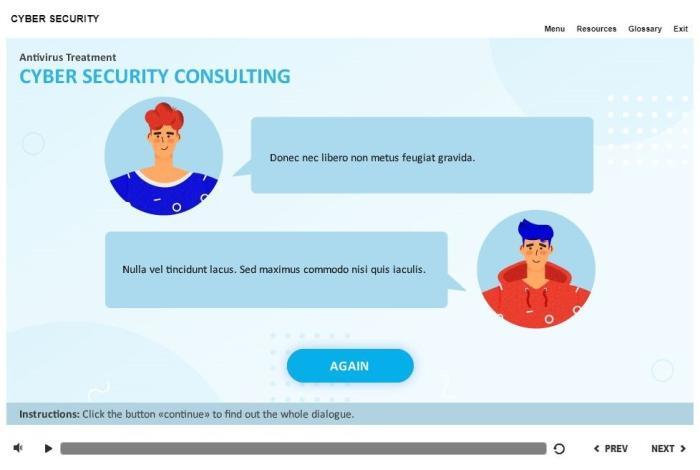 Cybersecurity Course Starter Template — Articulate Storyline-55345