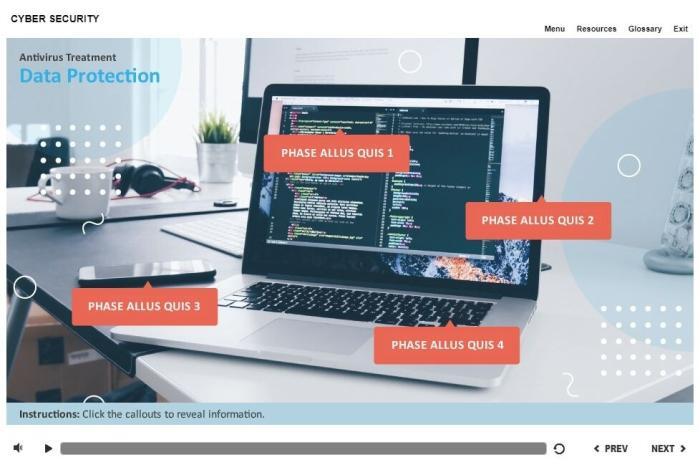 Cybersecurity Course Starter Template — Articulate Storyline-55347